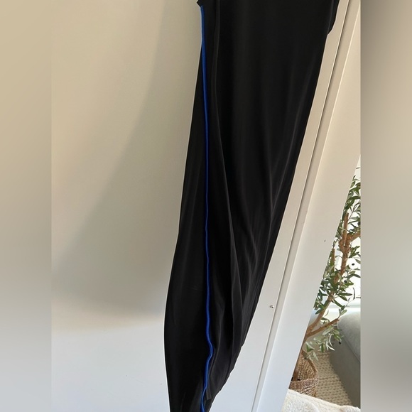 T by Alexander Wang Black Bodycon Blue Stripe Night Out Dress - Picture 6 of 6